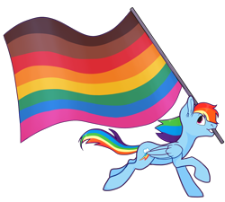 Size: 1500x1350 | Tagged: safe, artist:malphym, rainbow dash, pegasus, pony, g4, female, gay pride flag, mare, mouth hold, pride, pride flag, pride month, raised hoof, raised leg, running, simple background, solo, transparent background