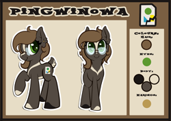 Size: 2912x2059 | Tagged: safe, artist:pingwinowa, oc, oc only, oc:pingwinowa, pony, high res, reference sheet, solo