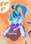 Size: 700x1000 | Tagged: safe, artist:sozglitch, sonata dusk, equestria girls, g4, big breasts, blouse, breasts, bust, busty sonata dusk, choker, cleavage, female, food, gem, hand on head, hands on head, holding head, licking, licking lips, lidded eyes, siren gem, solo, spiked wristband, taco, that girl sure loves tacos, tongue out, wristband