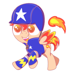 Size: 1100x1100 | Tagged: safe, artist:kb-gamerartist, oc, oc only, oc:flight flame, pegasus, pony, clothes, colt, foal, helmet, jacket, male, multicolored hair, open mouth, raised hoof, raised leg, simple background, solo, transparent background