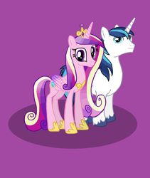 Size: 2792x3304 | Tagged: safe, artist:cybertronianbrony, princess cadance, shining armor, alicorn, pony, unicorn, g4, cute, cutedance, high res, shining adorable