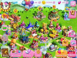 Size: 2048x1536 | Tagged: safe, gameloft, bon bon, pinkie pie, sweetie drops, earth pony, pony, g4, 1488, female, gem, mare