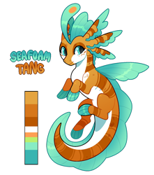 Size: 750x850 | Tagged: safe, artist:lastnight-light, oc, oc only, oc:seafoam tang, kelpie, male, simple background, solo, transparent background