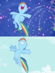 Size: 2160x2880 | Tagged: safe, edit, edited screencap, editor:katy木土, screencap, rainbow dash, pegasus, pony, g4, may the best pet win, female, high res, mawshot, nose in the air, open mouth, solo, uvula, volumetric mouth