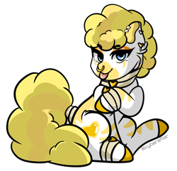 Size: 1280x1233 | Tagged: safe, artist:cyberafter, oc, oc only, oc:golden heart, pony, zebra, chibi, simple background, solo, transparent background