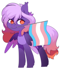 Size: 1765x1628 | Tagged: safe, artist:hellscrossing, oc, oc only, oc:ardent dusk, pegasus, pony, pegasus oc, pride, pride flag, simple background, solo, transgender pride flag, transparent background, wings, ych example, your character here