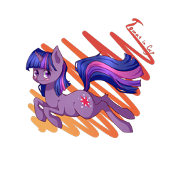 Size: 1800x1800 | Tagged: safe, artist:tomat-in-cup, twilight sparkle, pony, unicorn, g4, female, mare, signature, simple background, solo, transparent background, unicorn twilight