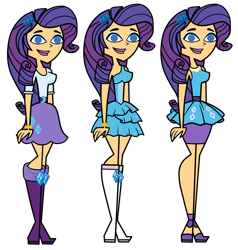 Size: 1280x1346 | Tagged: safe, artist:allie77271, rarity, equestria girls, g4, boots, clothes, crossover, dress, fall formal outfits, female, hair ornament, high heel boots, high heels, pencil skirt, rarity peplum dress, shoes, simple background, skirt, standing, style emulation, total drama, total drama island, transparent background