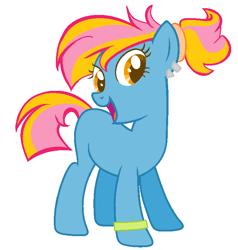 Size: 668x702 | Tagged: safe, artist:donidyde, oc, oc only, oc:silver patch, earth pony, pony, base used, ear piercing, earring, earth pony oc, female, jewelry, mare, piercing, solo, wristband