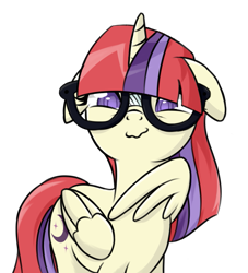 Size: 781x860 | Tagged: safe, artist:twinklestardream, moondancer, alicorn, pony, g4, alicornified, cute, dancerbetes, female, glasses, mare, moondancercorn, race swap, simple background, solo, transparent background, wing hands, wings