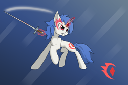 Size: 3000x2000 | Tagged: safe, artist:kargle, oc, oc only, oc:glitter anchor, pony, unicorn, high res, male