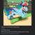 Size: 2034x2016 | Tagged: safe, anonymous artist, rainbow dash, pegasus, pony, g4, chest fluff, cute, derp, drawthread, drool, ear fluff, faic, female, funny, high res, hoers, horses doing horse things, jumping, mare, miniature horse, open mouth, ponified animal photo, pool noodle, requested art, silly, silly pony, solo, tongue out, wat, wide eyes