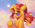 Size: 1135x900 | Tagged: safe, artist:margony, sunset shimmer, pony, unicorn, g4, chest fluff, cute, drinking, drinking straw, ear fluff, female, horn, mare, neck fluff, shimmerbetes, solo, speedpaint, sun, sunglasses, sunshine shimmer