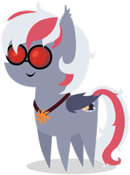 Size: 453x611 | Tagged: safe, artist:souleevee99, oc, oc only, oc:misty morning, bat pony, pony, bat pony oc, bat wings, pointy ponies, wings