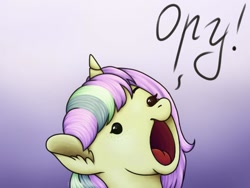 Size: 1080x814 | Tagged: safe, artist:ash_helz, oc, oc only, pony, unicorn, :o, cyrillic, gradient background, horn, open mouth, russian, solo, talking, unicorn oc