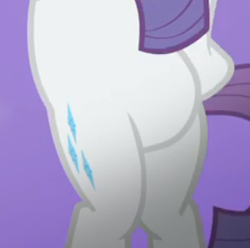 Size: 307x304 | Tagged: safe, screencap, rarity, pony, fake it 'til you make it, g4, belly, bipedal, cropped, female, hoof on hip, pictures of bellies, solo