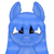 Size: 1000x1000 | Tagged: safe, artist:furhoof34, pony, looking at you, ponybooru mascot, simple background, solo, transparent background
