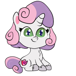 Size: 1000x1000 | Tagged: safe, artist:sweetai belle, sweetie belle, g4, g4.5, my little pony: pony life, cute, diasweetes, simple background, transparent background