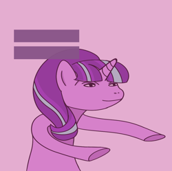 Size: 814x812 | Tagged: safe, artist:f0f0r3, starlight glimmer, pony, unicorn, g4, bugs bunny, communism, equal cutie mark, female, male, meme, ponified meme, reference, solo, stalin glimmer, this will end in communism