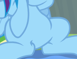 Size: 486x370 | Tagged: safe, screencap, rainbow dash, pegasus, pony, g4, rainbow falls, belly, cropped, female, mare, pictures of bellies, sitting, solo