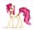 Size: 1942x1682 | Tagged: safe, artist:ladonb kokosa, roseluck, earth pony, pony, g4, collar, commissioner:doom9454, cute, ear fluff, female, fluffy, pet tag, pony pet, rosabetes, rosepet, simple background, solo, white background