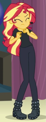 Size: 229x601 | Tagged: safe, screencap, sunset shimmer, all the world's off stage, equestria girls, equestria girls series, g4, cropped, director shimmer, female, solo
