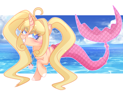 Size: 3774x2933 | Tagged: safe, artist:sugaryicecreammlp, oc, oc only, oc:lia masku, merpony, female, high res, solo