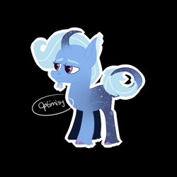 Size: 600x600 | Tagged: safe, artist:optimisy, trixie, g4, alternate universe, headcanon