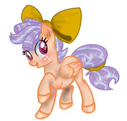 Size: 705x667 | Tagged: safe, anonymous artist, oc, oc only, oc:rose shine, pegasus, pony, base used, female, magical lesbian spawn, offspring, parent:cozy glow, parent:scootaloo, parents:cozyloo, solo