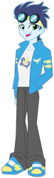 Size: 1316x4340 | Tagged: safe, artist:lhenao, soarin', equestria girls, g4, digital art, male, simple background, solo, transparent background