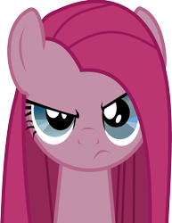 Size: 2687x3472 | Tagged: safe, artist:nero-narmeril, pinkie pie, earth pony, pony, g4, bust, female, high res, pinkamena diane pie, portrait, simple background, solo, transparent background, vector