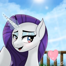 Size: 1920x1920 | Tagged: safe, artist:dashy21, rarity, pony, unicorn, g4, female, heart, heart eyes, magic, mare, telekinesis, wingding eyes