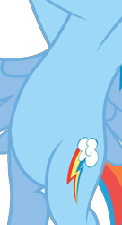 Size: 458x842 | Tagged: artist needed, safe, edit, vector edit, rainbow dash, pegasus, pony, applebuck season, g4, belly, cropped, female, pictures of bellies, simple background, solo, transparent background, vector, wings