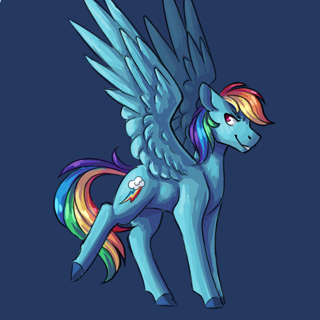 safe, artist:flaming-trash-can, <b>rainbow</b> dash, pegasus, <b>pony</b>, g4, female, hi...