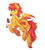 Size: 2191x2413 | Tagged: safe, artist:1an1, oc, oc only, oc:apple flame, pegasus, pony, cookie, food, high res, solo