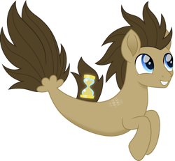 Size: 1280x1181 | Tagged: safe, artist:cloudy glow, doctor whooves, time turner, pony, seapony (g4), g4, male, seaponified, smiling, species swap, tail