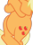 Size: 624x838 | Tagged: safe, artist:daydreamsyndrom, edit, vector edit, applejack, earth pony, pony, g4, my little pony: friendship is magic, the crystal empire, belly, bipedal, bipedal leaning, cropped, crossed hooves, crossed legs, female, leaning, pictures of bellies, simple background, solo, transparent background, vector