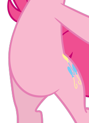 Size: 1919x2646 | Tagged: safe, artist:slb94, edit, vector edit, pinkie pie, earth pony, pony, g4, princess twilight sparkle (episode), belly, bipedal, cropped, female, pictures of bellies, simple background, solo, transparent background, vector