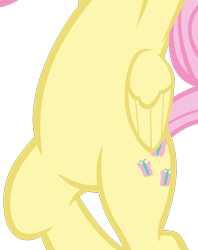 Size: 863x1089 | Tagged: safe, artist:ironm17, edit, vector edit, fluttershy, pegasus, pony, g4, belly, bipedal, cropped, female, pictures of bellies, simple background, standing, standing on one leg, transparent background, tree pose, vector