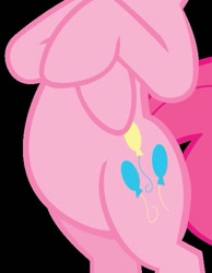 Size: 415x535 | Tagged: artist needed, safe, edit, vector edit, pinkie pie, g4, too many pinkie pies, belly, bipedal, black background, female, hooves together, pictures of bellies, simple background, vector