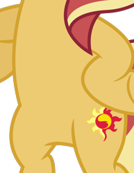 Size: 1096x1419 | Tagged: safe, artist:scarlet-spectrum, edit, vector edit, sunset shimmer, pony, equestria girls, equestria girls specials, g4, my little pony equestria girls: mirror magic, belly, bipedal, cropped, female, hooves on hips, pictures of bellies, simple background, solo, transparent background, vector