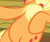 Size: 374x315 | Tagged: safe, edit, edited screencap, screencap, applejack, earth pony, pony, g4, the perfect pear, belly, bipedal, bipedal leaning, cropped, female, leaning, pictures of bellies, solo