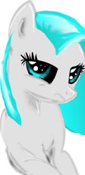 Size: 305x628 | Tagged: safe, artist:kiwwsplash, oc, oc only, earth pony, pony, earth pony oc, eyelashes, frown, simple background, solo, white background