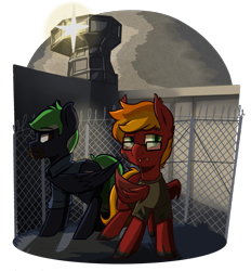 Size: 1671x1797 | Tagged: safe, artist:modularpon, oc, oc only, oc:moonatik, oc:moonlit ace, pony, a way out, ponified