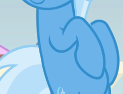 Size: 507x387 | Tagged: safe, screencap, trixie, pony, g4, road to friendship, belly, bipedal, cropped, female, pictures of bellies, solo