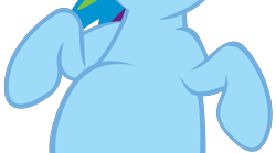 Size: 3398x1896 | Tagged: safe, artist:orschmann, edit, vector edit, rainbow dash, pony, g4, lesson zero, belly, cropped, female, high res, pictures of bellies, simple background, solo, transparent background, vector