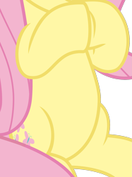 Size: 1521x2037 | Tagged: safe, artist:sollace, edit, vector edit, fluttershy, pegasus, pony, g4, sweet and smoky, belly, cropped, female, hooves together, pictures of bellies, show accurate, simple background, sitting, solo, transparent background, vector