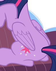 Size: 1824x2315 | Tagged: safe, edit, vector edit, twilight sparkle, alicorn, pony, fame and misfortune, g4, butt, couch, cropped, female, folded wings, high res, plot, rear view, simple background, sitting, solo, transparent background, twilight sparkle (alicorn), vector, wings