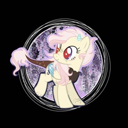 Size: 1144x1144 | Tagged: safe, artist:staricy097, oc, oc only, oc:destiny bloom, hybrid, female, interspecies offspring, offspring, parent:discord, parent:fluttershy, parents:discoshy, solo