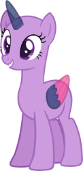 Size: 936x1924 | Tagged: safe, artist:pegasski, oc, oc only, alicorn, pony, every little thing she does, g4, alicorn oc, bald, base, eyelashes, eyes closed, female, horn, mare, simple background, smiling, solo, transparent background, two toned wings, wings
